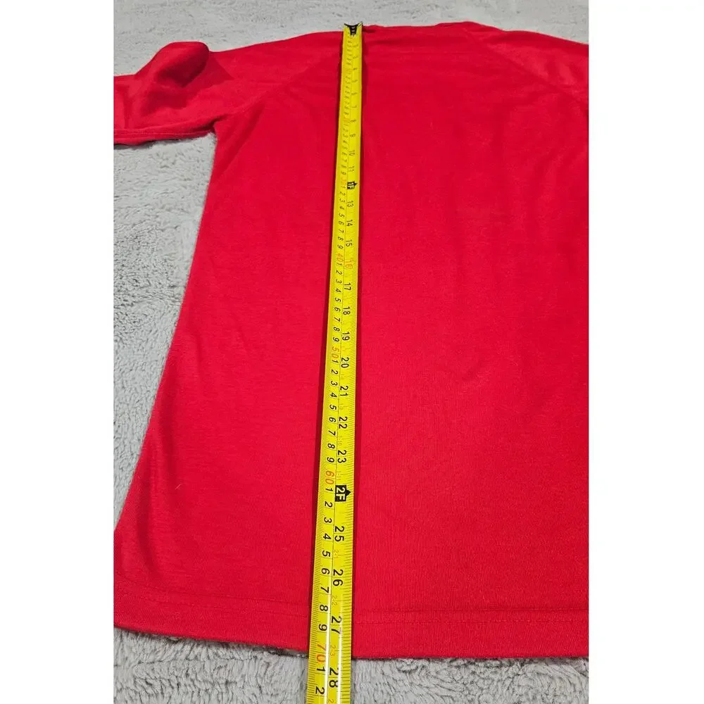 Patagonia Capilene Sweater, T Shirt, Long Sleeve, Base, Red, Layer, Mens Sz S